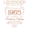 60ème Anniversaire Légende Décembre Millésime 1965