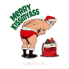 Merry Kissmyass – Funny Santa Claus Saying