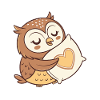 Owl Cuddle Heart