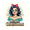 Retro Christmas Pin-Up t-shirt