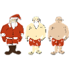 Three Santa Hawaii Look