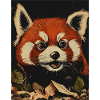Roter Panda im Herbstwald
