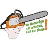 Chainsaw humor without background
