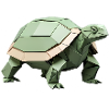 Geometric Turtle Origami Style