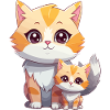 Cuddly Kitten Duo Motif