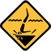 Graphique de signe de plongée