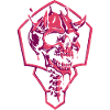 Geometric Pink Skull