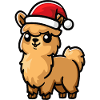 Alpaga Lama Noël