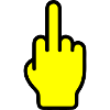 Mittelfinger Symbol