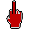 Middle finger icon