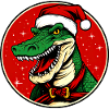 Crocodiles Christmas / Santa Claus Alligator