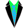 Veste fluo avec lien bleu