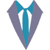 Geometric suit with tie