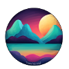 Mountain Sunset Lake