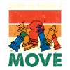 Bunte Schachfiguren Move