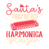 Funny Harmonica Player Santa´s Preferred Harmonica