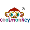 Buntes Affen-Logo verspielt