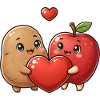 Friendship Kawaii Apple and Dough
