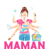 Humour Mère Femme Super Mamaan Bébé