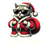 Merry Catmas Cat Christmas Hat