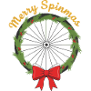 Merry Spinmas Bicycle Wreath