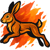Fiery Hare in Flaming Sprint