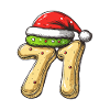 71 Number Biscuit Christmas