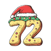 72 Number Cookie Christmas