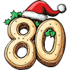 80 Number Cookie Christmas