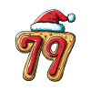 79 Number Biscuit Christmas