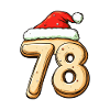 78 Number Cookie Christmas