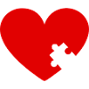 Herzpuzzle Liebhaber Geschenkidee