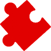 Red puzzle piece gift idea
