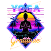 Neon Yoga Gratitude Retro