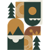 Geometric nature block design