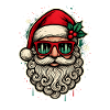 Cooler Weihnachtsmann Lustiges Weihnachtsshirt