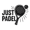 Just Padel Logo Silhouettes