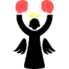 Boxer Angel Pictogram Funny