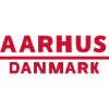 Aarhus Denmark Text logo in red