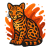 Flaming Ocelot