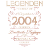21ème Anniversaire Légende Décembre Millésime 2004