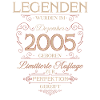 20ème Anniversaire Légende Décembre Millésime 2005
