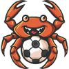 Crab Soccer Mascot