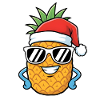 Christmas Pineapple Art
