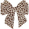 Geschenkidee für eine Leopardenschleife