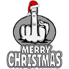 Merry Christmas Mittelfinger Stingerfinger Design