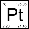 Platinum Pt Element Typog