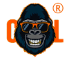 Gorilla with Orange Sunglasses