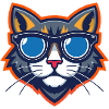 Cat with Sunglasses Mascot