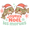 Morues de Noël rigolotes